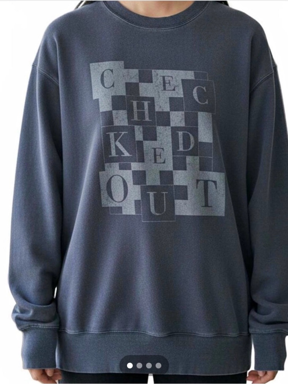 Aerie “Checked Out” Graphic Sweatshirt M